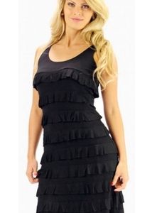 - H & M sleeveless ruffle woman Mini dress.